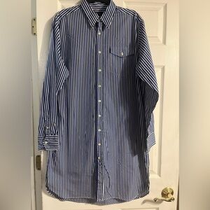 Polo Ralph  Lauren Navy Striped Button Down Shirt‼️